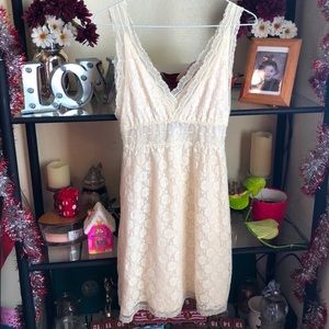 Women’s Pinky laced v-neck mini dress